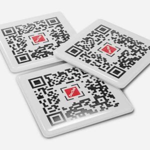 Resin Domed QR Code Label